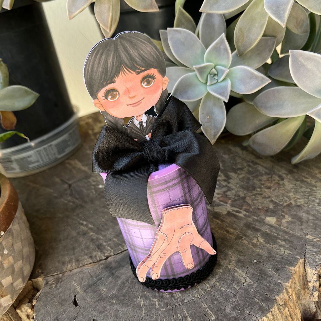 Cofrinho 3d Personalizados Wandinha - 10x6cm Lembrancinha Festa Infantil Aniversário