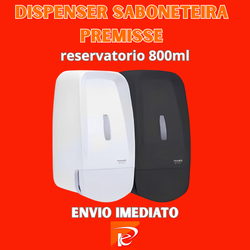 Dispense Saboneteira Premisse Invoq Com reservatório 800ml Suporte Caixa de Sabonete Líquido
