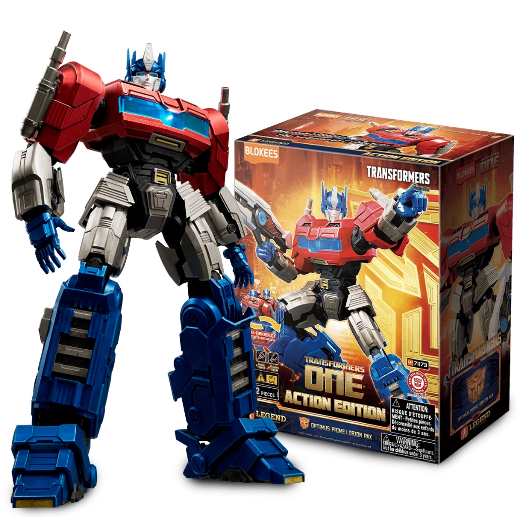 Boneco Articulado Blokees Transformers Action Optimus Prime Orion Pax Colecionável Model Kit
