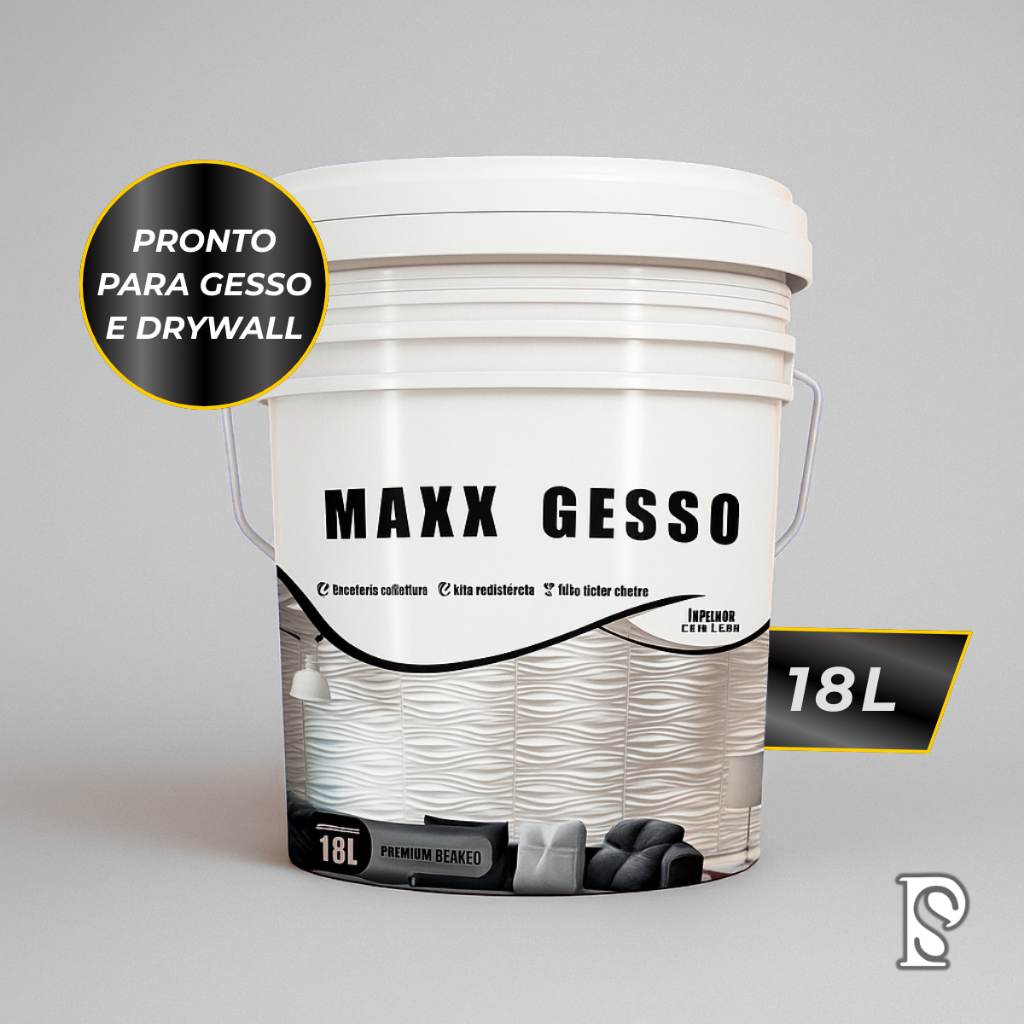 Tinta Para Gesso E Drywall Branca18L Fundo Acabamento Interno Direto No Gesso