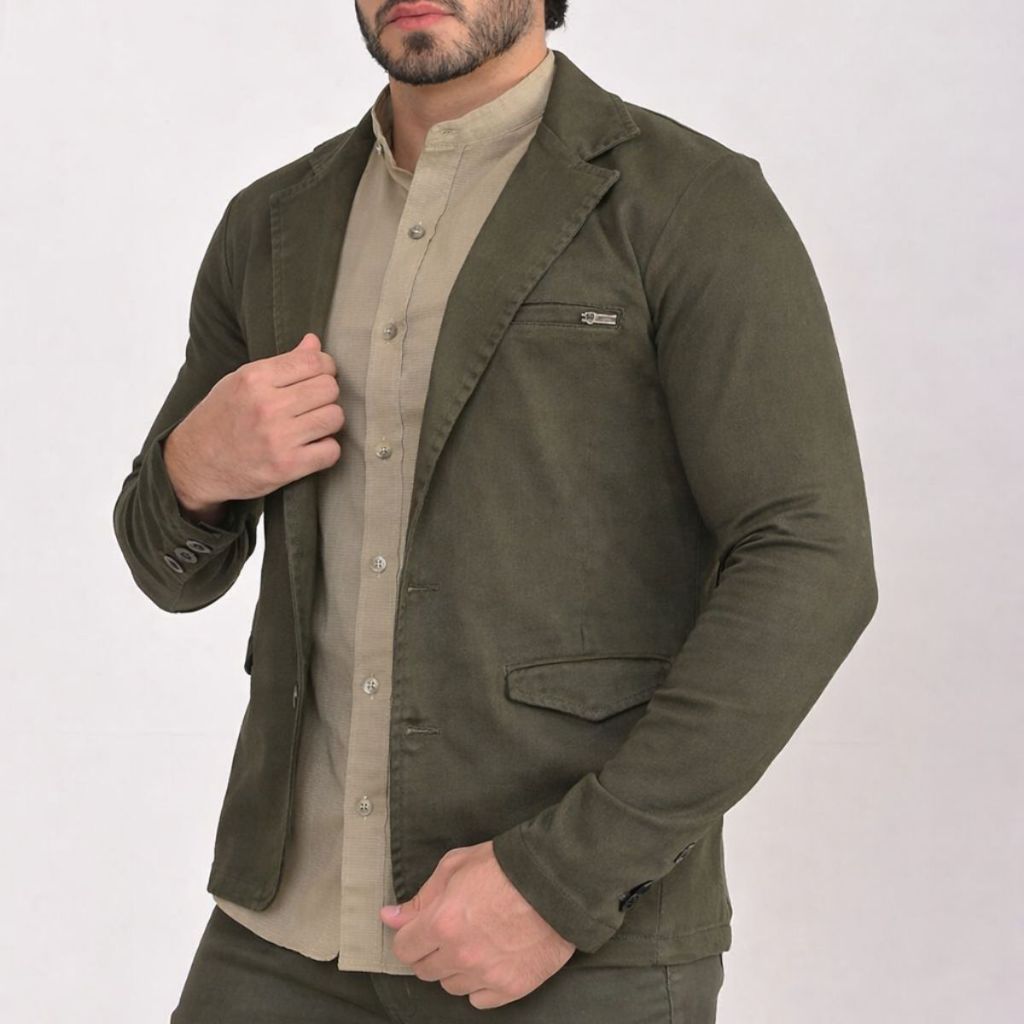 Blazer Masculino Slim Alfaiataria Sarja Acetinada Elastano Esporte Fino Premium 2 Botões Corte Italiano Social Elegante em Oferta na Shopee