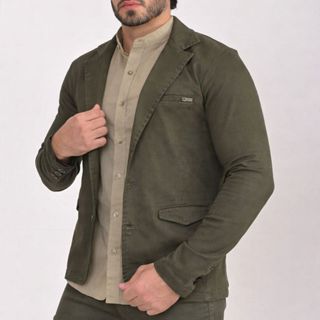 Blazer Masculino Slim Alfaiataria Sarja Acetinada Elastano Esporte Fino Premium 2 Botões Corte Italiano Social Elegante em Oferta na Shopee