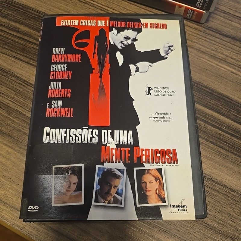 DVD original Confissões de Uma Mente Perigosa - Drew Barrymore, George Clooney, Julia Roberts e Sam Rockwell