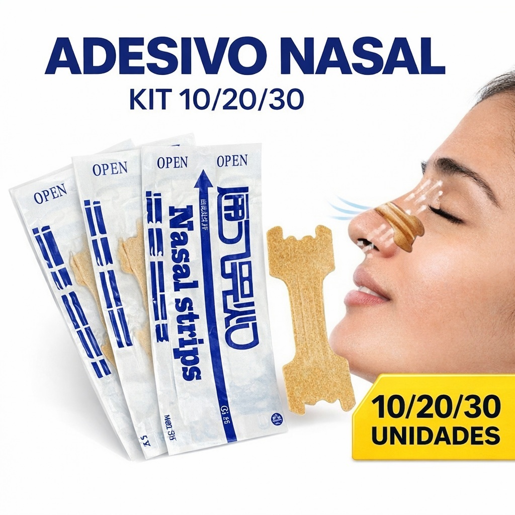 Adesivo Nasal Anti Ronco Dilatador Respire Melhor