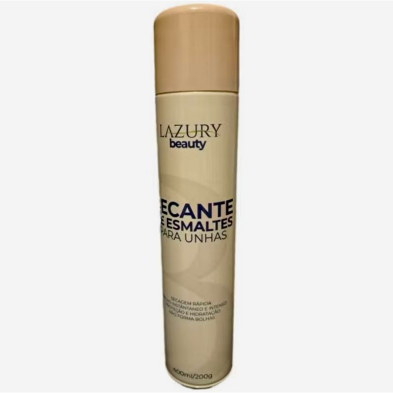 Spray Secante de Unha 400ml LAZURY(embalagem com tampa bege ou azul)