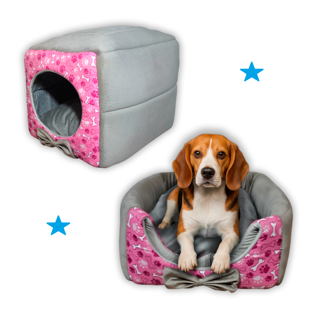 Toca Cama Casinha Iglu 2 Em 1 Cachorro Cão E Gato Tam P M e G