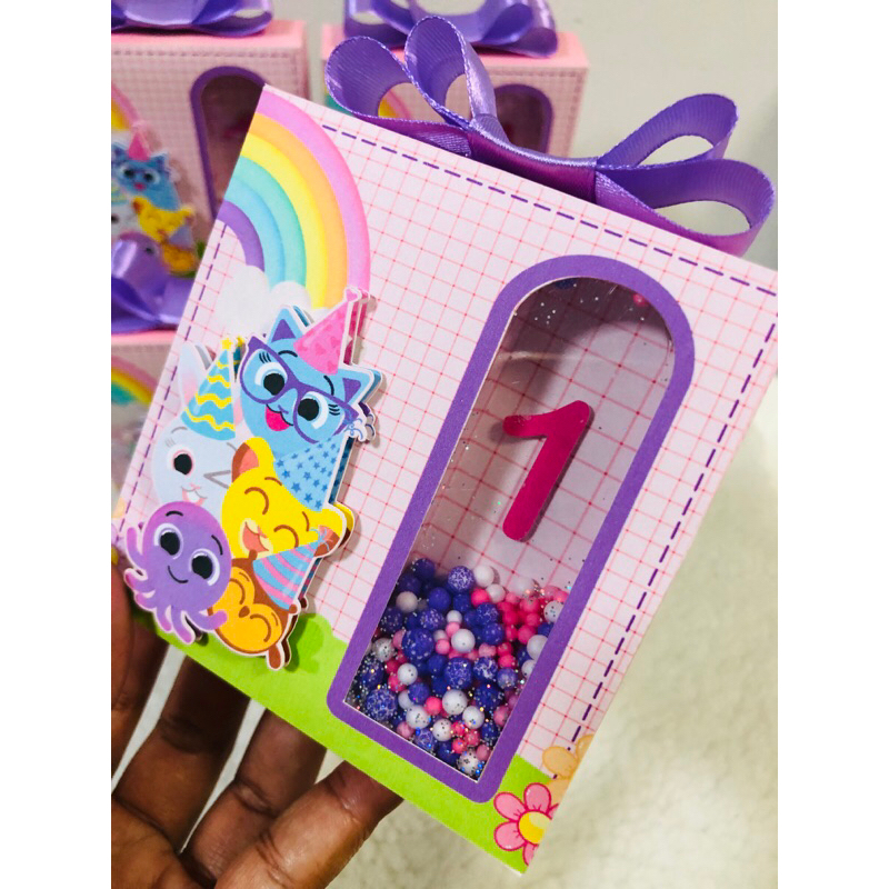 05 Lembrancinha Bolofofos / Caixa Personalizada Bolofofos- Aniversário Infantil Bolofofos