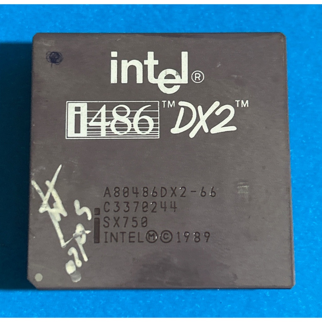 Processador Intel i486 DX2-66 Original Raro Vintage Retro PC Colecionador