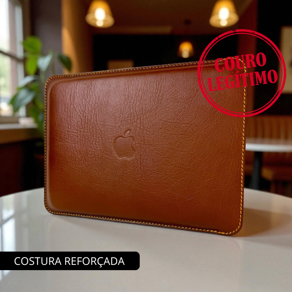 Capa Case P/ Macbook 16 Couro Legítimo PREMIUM WEEK SLIM c/ Forro