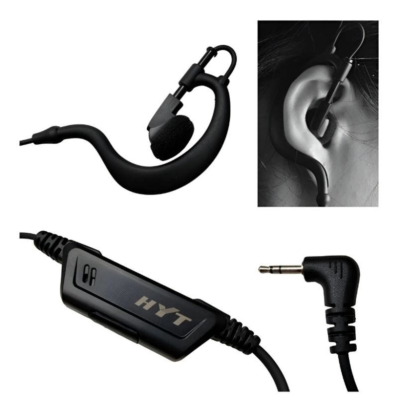 fone de ouvido HYT Ehs12-A compatível talkabolt Motorola T200 T400 T402 Mh230 Mh