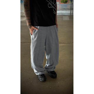 Calça Balao/Baggy Moletom CINZA Barra Ajustável Larga Diferenciada Sportlife em Oferta na Shopee