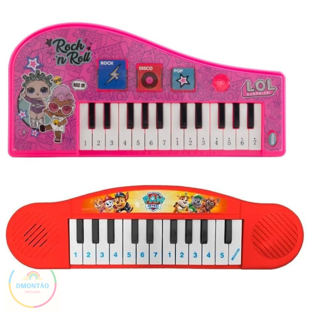 Lol Surprise Teclado Musical Com Som E Luz Candide