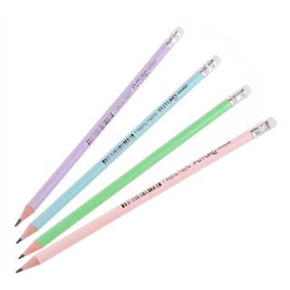 KIT 4 LÁPIS HB GRAFITE TONS PASTEIS CANDY LOVERS COM BORRACHA FUTURO ESCOLAR em Oferta na Shopee