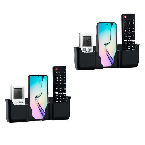KIT 2 Suporte De Parede Porta Celular E Controle Remoto Universal ar tv ventilador Concept 3D Print