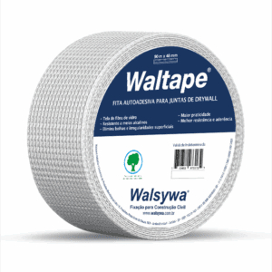Fita telada Drywall/Isopor  walsywa 90m x 48mm - Resistente, Fácil de Aplicar, Ecológica