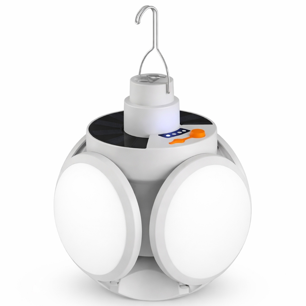 Luminaria Lâmpada de LED Portátil de Emergência Recarregável Solar Pesca Acampamento Super Potente
