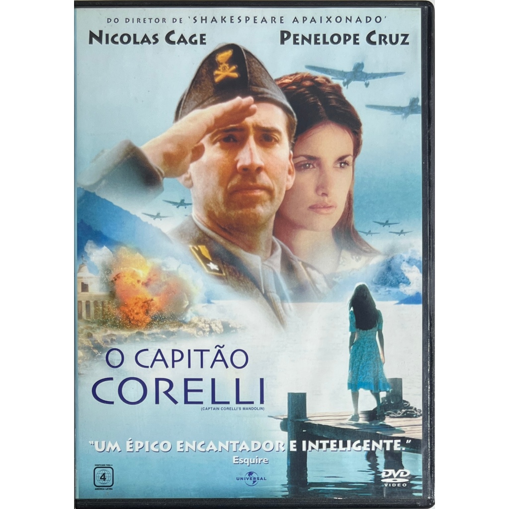 DVD - O Capitão Corelli - Nicolas Cage, Penélope Cruz - Original