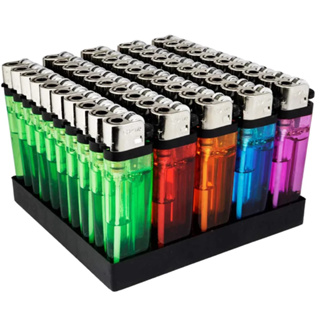 Kit Isqueiros Simples Coloridos Recarregáveis Ideal Para Comércio, Bares e Restaurante Sem Gás em Oferta na Shopee