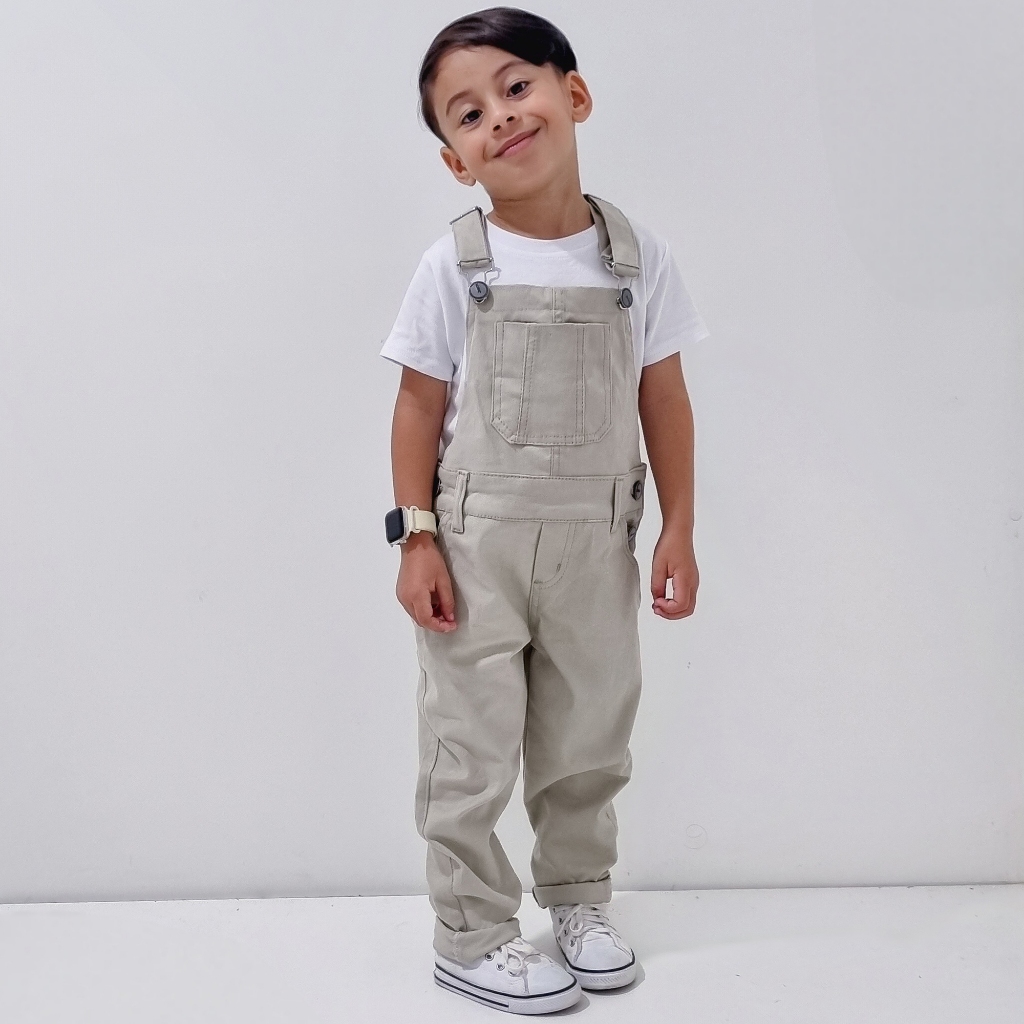 Jardineira Jeans Macacão Masculino Infantil Look Para o Dia a Dia Casual Passeio