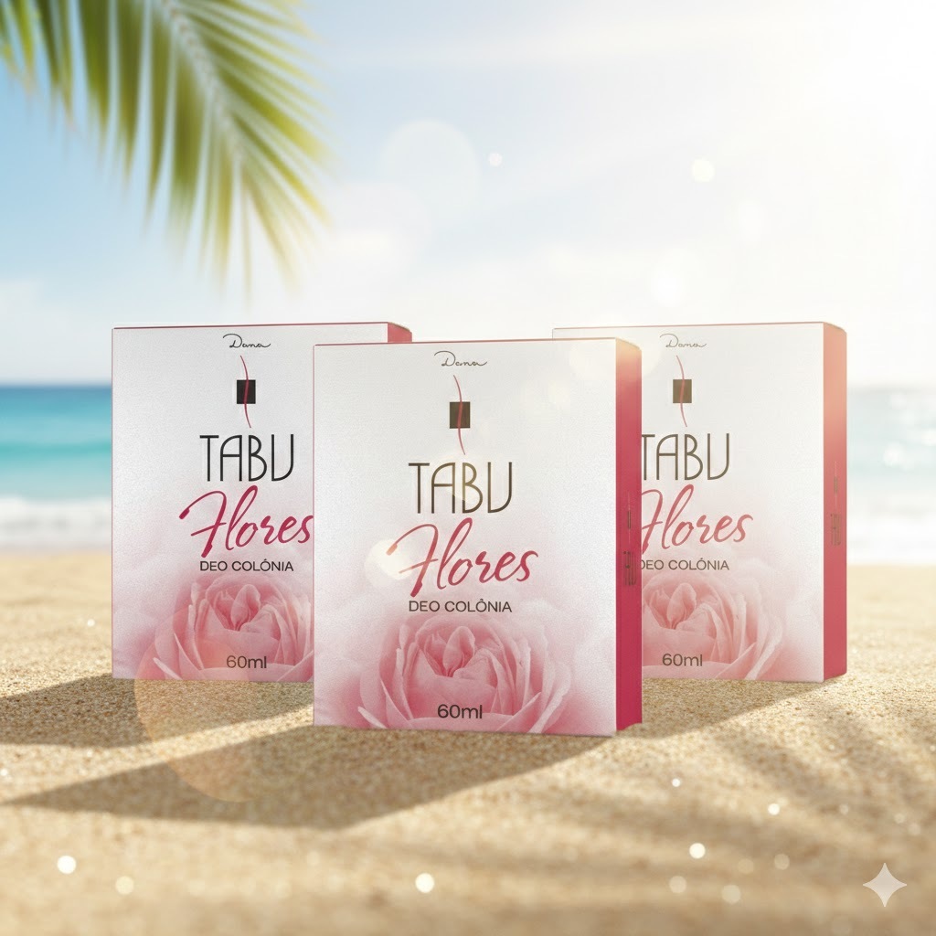 Kit 3 unid - Deo Colônia Tabu Flores 60Ml em Oferta na Shopee
