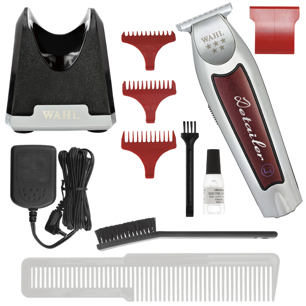 Wahl Maquina de Acabamento Detailer Profissional Sem Fio Bivolt Motor 7.200 rpm Com Base Carregadora