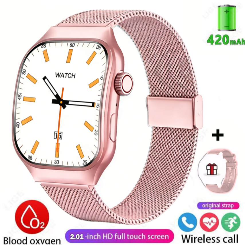 2026 xt70 smartwatch Original, Tela AMOLED 2.01 Frequência Cardíaca, À Prova D'Água, BT5.0