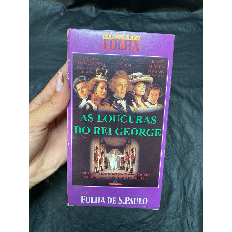 VHS: As loucuras do Rei George (Legendado) Fita 5