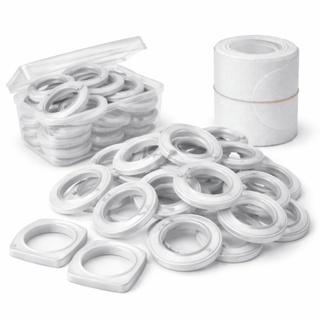 Kit Cortina 10 metros Entretela Furo + 50 Ilhós Deslizante Redondo Ilhós Argola Rodizio em Oferta na Shopee