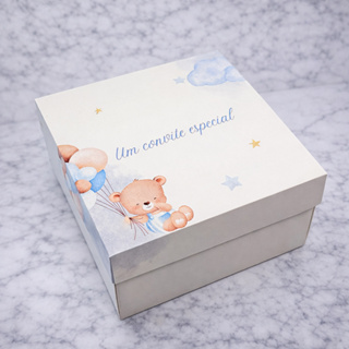 Caixa Personalizada Convite Padrinhos de Batizado - Envio imediato em Oferta na Shopee