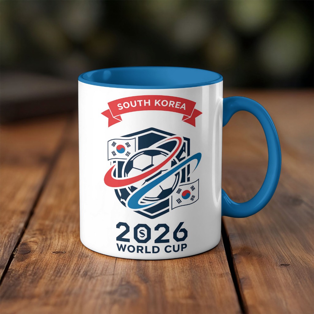 Caneca xicara Futebol Copa mundo South Korea Coreia do Sul 26EI