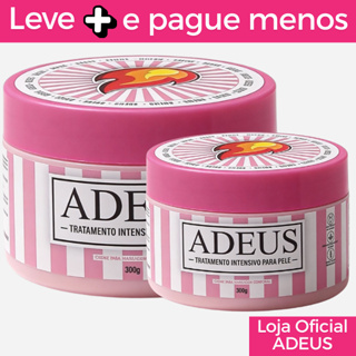 Kit 2 Cremes rosa ADEUS original intensivo para pele - 300g em Oferta na Shopee