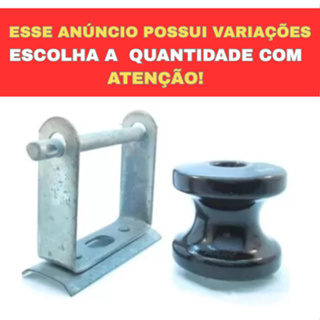 ESCOLHA: 1 á 4 unidades ISOLADOR ROLDANA PORCELANA 72X72 + ARMACAO REX 1X1 BAQUELITE em Oferta na Shopee