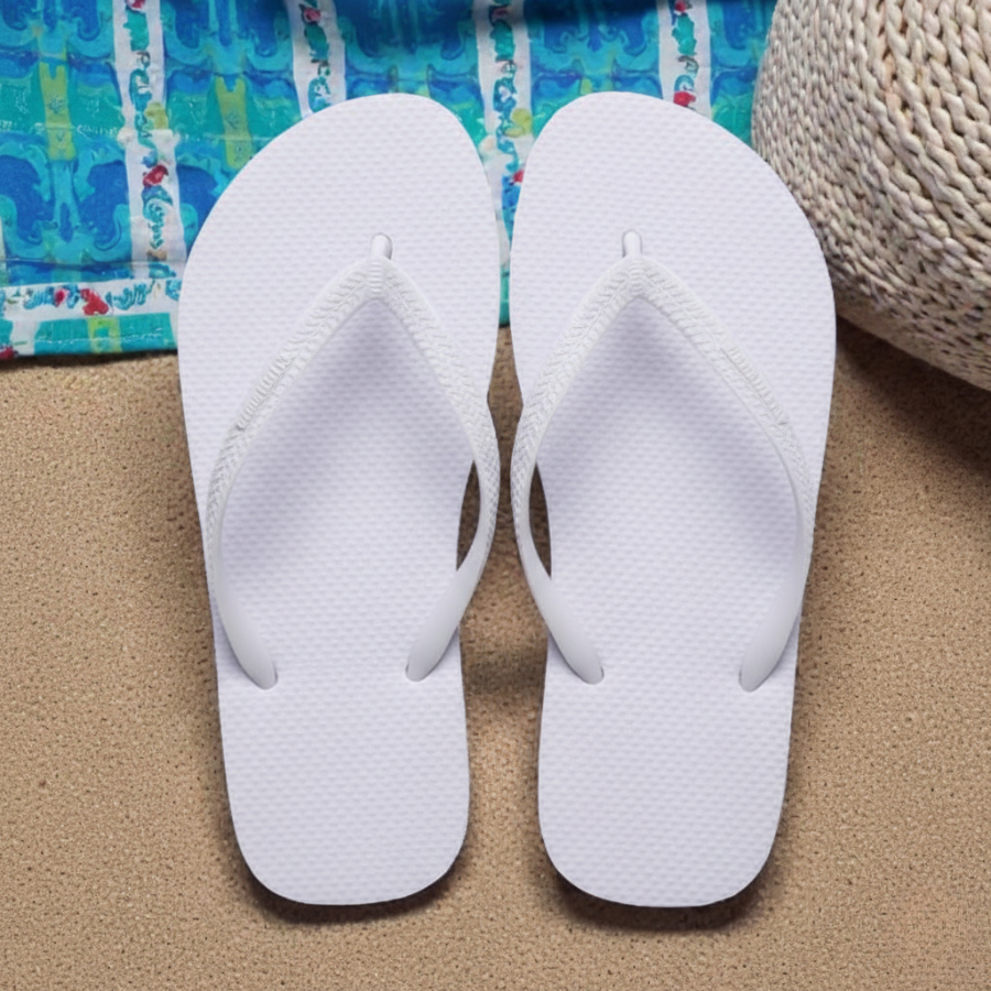Chinelo Feminino Branco Praia Confortável Moda Verão Casual Dia a Dia Promoção