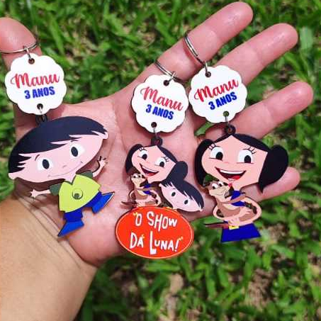 Show da Luna,  Chaveiro de MDF Personalizado, Lembrancinha Infantil, Mimo personalizado em Oferta na Shopee
