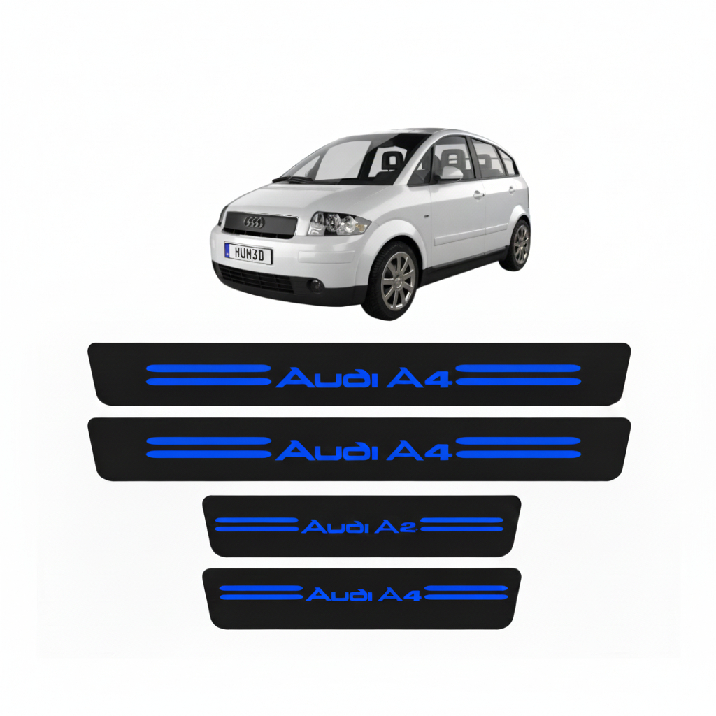 Kit Soleira de Porta Audi A2 proteção anti risco Universal personalizado vinil automotivo