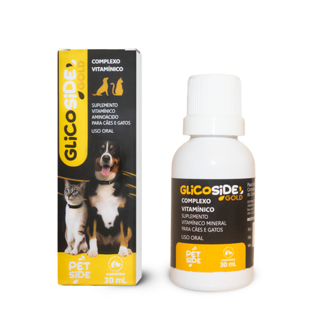 Suplemento pet para Cães e Gatos Aumenta Apetite Energia Glicoside Gold