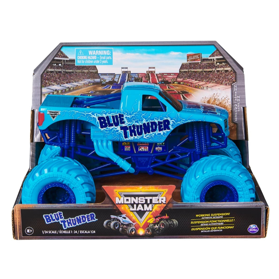 Carrinho Monster Jam 1:24 Blue Thunder Sunny