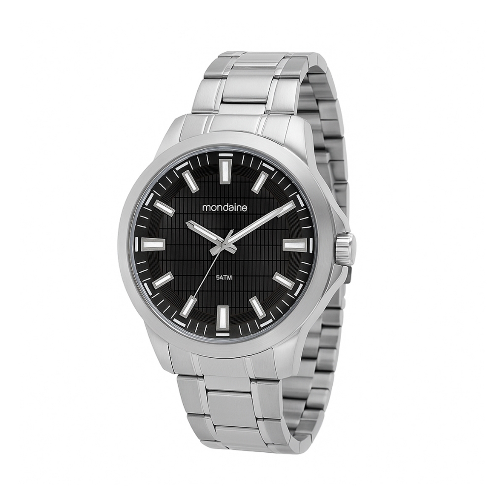 Relógio Mondaine Masculino Analógico Prateado 99784G0MVNE1