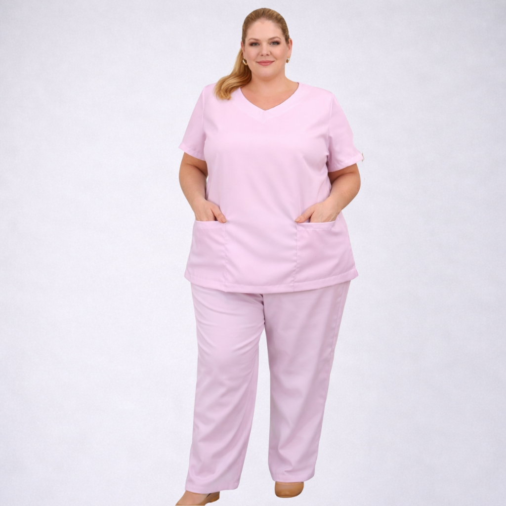 Conjunto Pijama Cirúrgico Feminino Premium Plus Size Uniforme Hospitalar