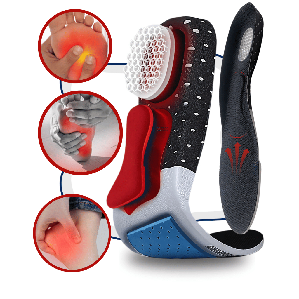 Palmilha Ortopédica Anti Impacto em Gel tratamento de Esporão, Fascite e Dores no Calcanhar em Oferta na Shopee