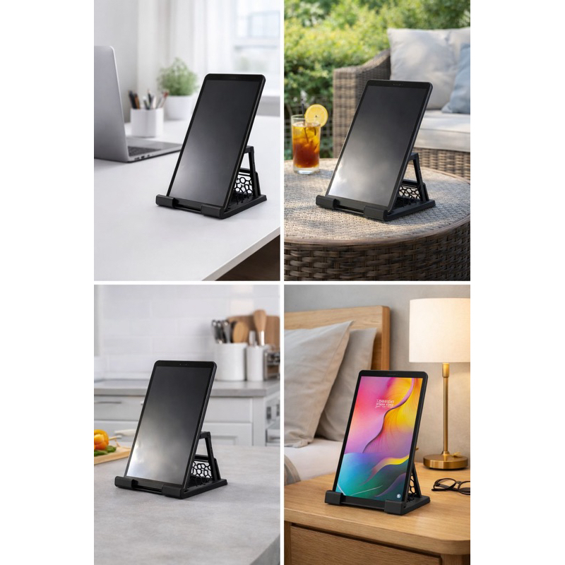 Mini Suporte para Celular e Tablet Universal - Ajustável e Antiderrapante, Dobrável e Multifuncional