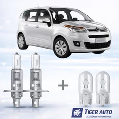 Lampada farol ALTO + LANTERNA CITROEN C3 PICASSO 2009 ATÉ 2016