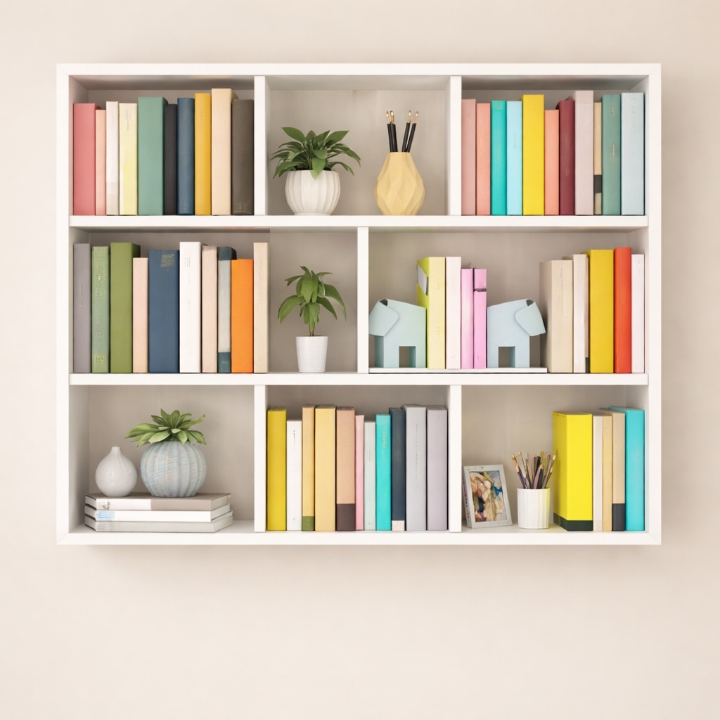 ARMARIO PRATELEIRA NICHO 90X90CM BRANCO ESTANTE MULTIFUNCIONAL PARA LIVROS, DECORAÇÃO E ORGANIZAÇÃO ESTUDOS