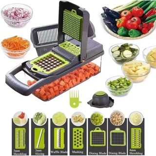 Fatiador De Cozinha Ralador De Legumes Multifuncional Profissional Em Aço Inoxidável 16 em 1 Vegetais/Frutas/6 em 1 em Oferta na Shopee