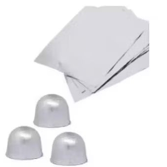 100 Papel chumbo metalizado para ovos de páscoa e chocolates vários tamanhos