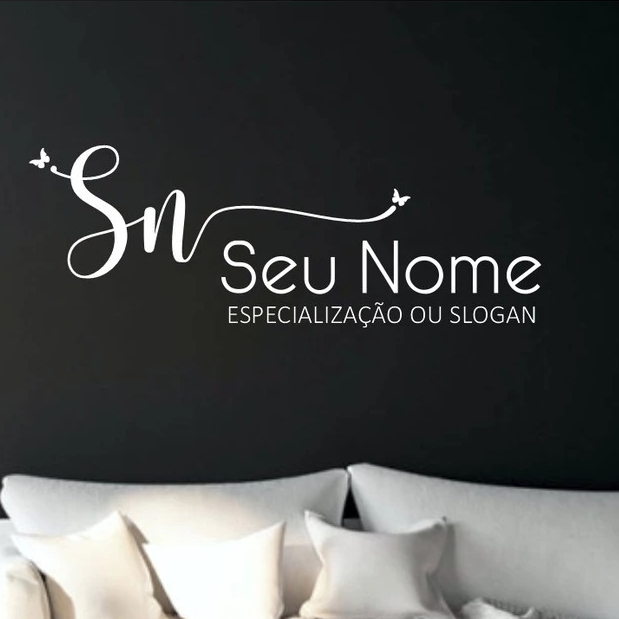 Adesivo para estabelecimento personalizado salão sobrancelhas cílios nail lash designer studio