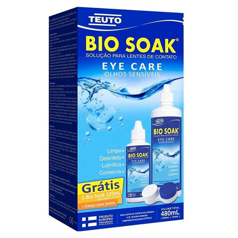 Bio Soak Kit Solução Para Lentes De Contato 480ml em Oferta na Shopee