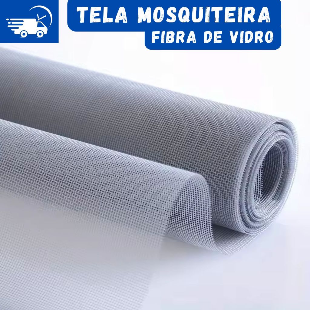 Tela Mosquiteira em Fibra de Vidro por Metro Varias Medidas Resistente Insetos Pernilongo Baratas em Oferta na Shopee