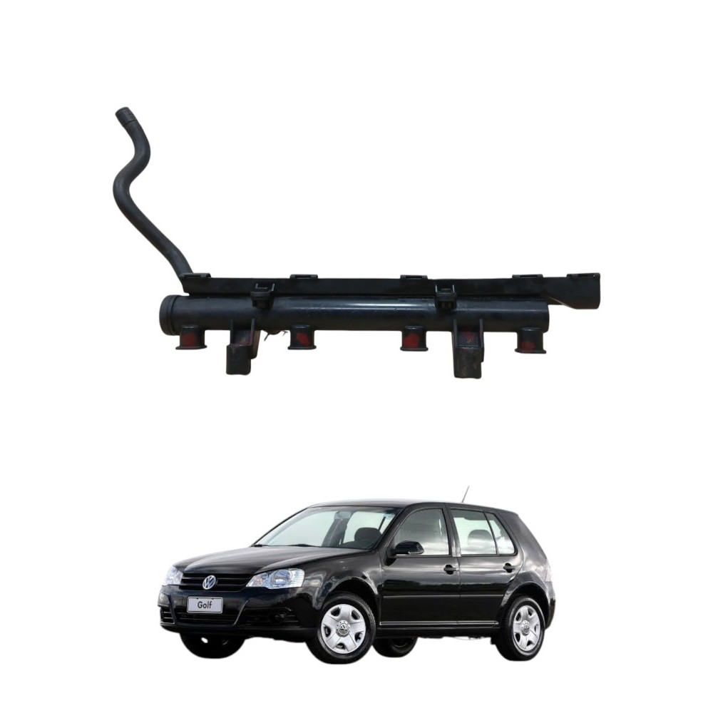 Flauta Bico Injetor Vw Golf Sportine 1.6 V584 2008 030133
