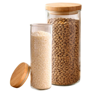 Conjunto Potes Organizador Hermético Vidro 450ml 300ml em Oferta na Shopee